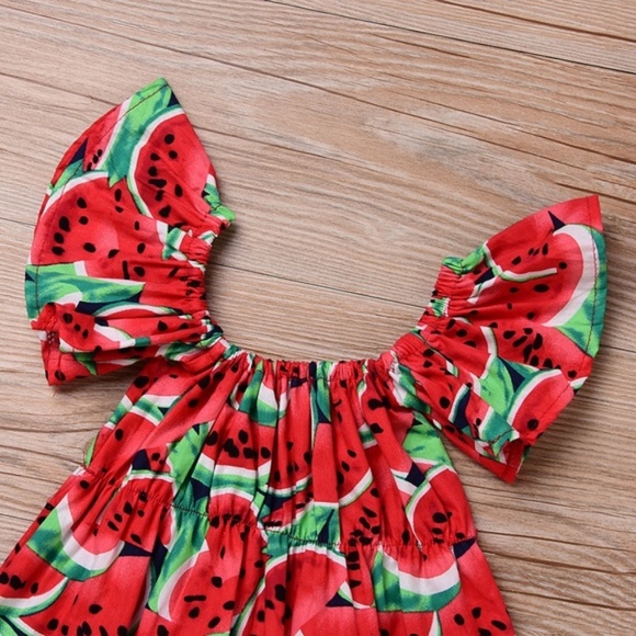 🍉LAST ONE🍉 Watermelon Romper & Headband - Picture 4 of 8